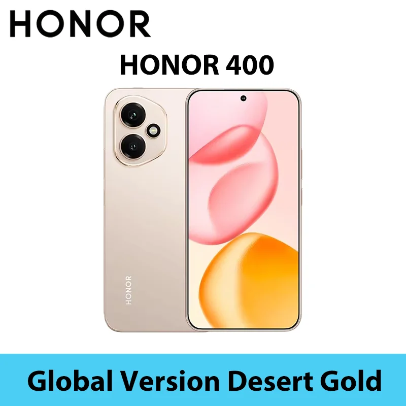 Globale versie HONOR 400 Smartphone 5G Snapdragon 7 Gen 3 200MP AI camera 6,55'' AMOLED scherm 5300mAh 66W SuperCharge