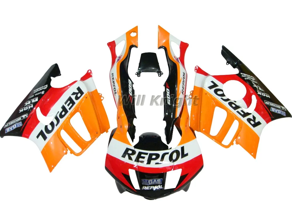 

Intelligent Library Fairing Kit For Honda CBR 600 F3 1997 1998 Orange Repsol Edition