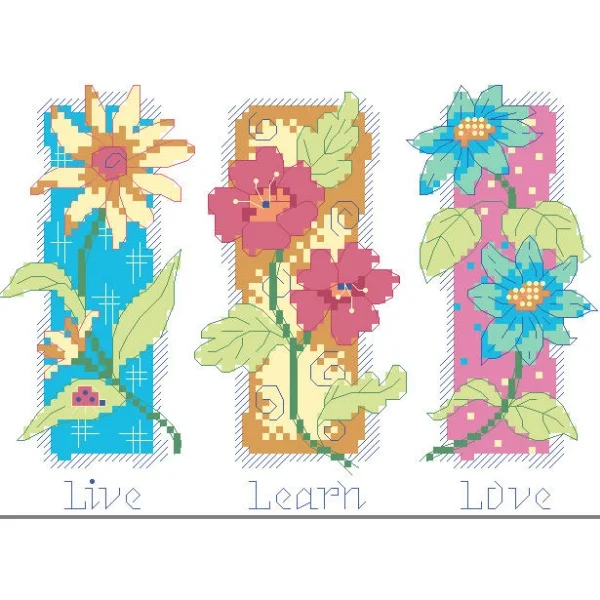 

Quality Beautiful Counted Cross Stitch Kits Embroidered Home Decoration Hawaiian Flower 26-21