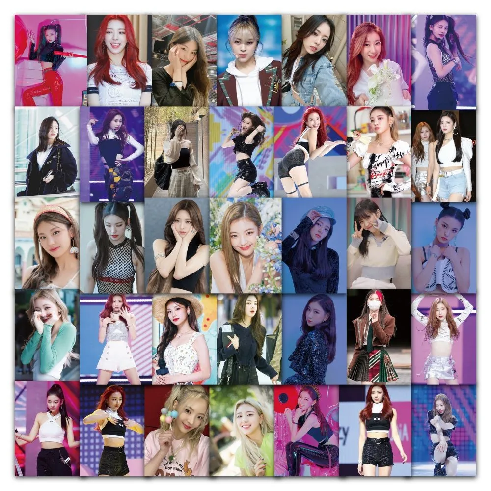 مجموعة ملصقات ITZY مكونة من 63 قطعة - ديكور مجموعة K-pop Girl لمحبي (متجر Anime Worlds)