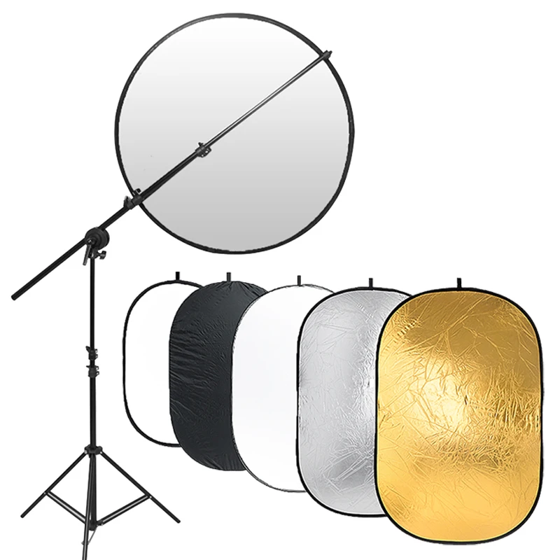 22/32/43 Inch Photography Reflector Light Reflectors for Photography Multi-Disc Photo Reflector Collapsible with Bag