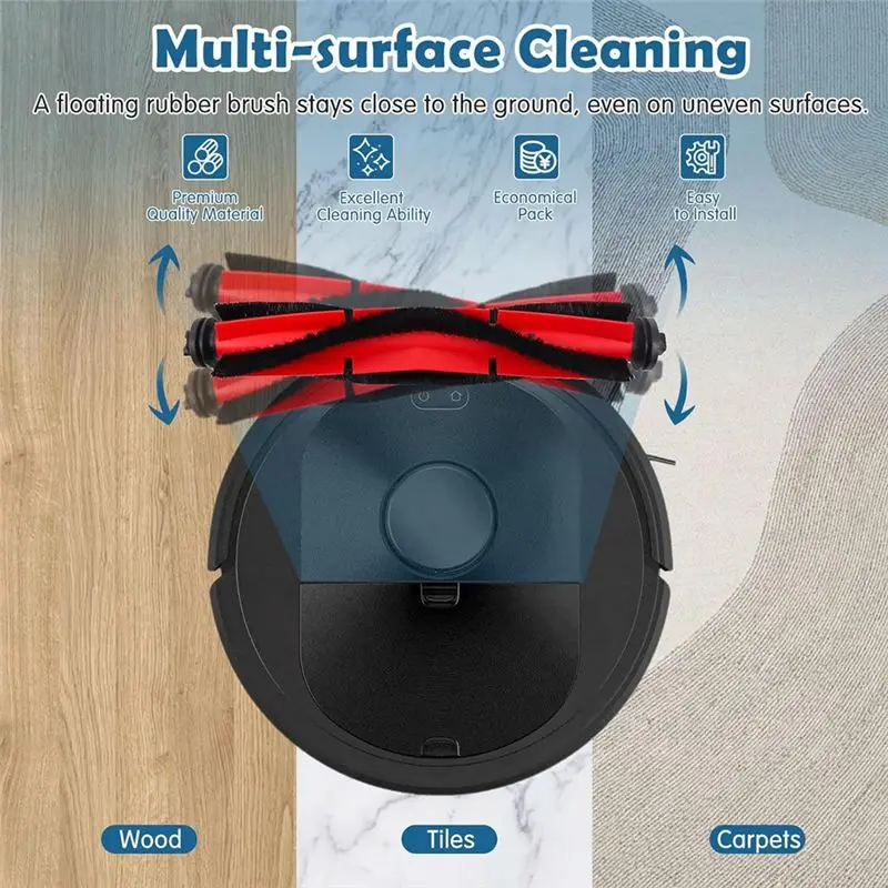 A94E Replacement Parts for Roborock Q5 Q5+ Plus Vacuum Main Side Brush Hepa Filter Accessories Kit