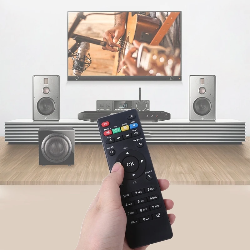 Compatible with CS918 918S MK818 GV11D MXV Q7 Q8 V88 V99 Home TV Theater Universal Remote Control