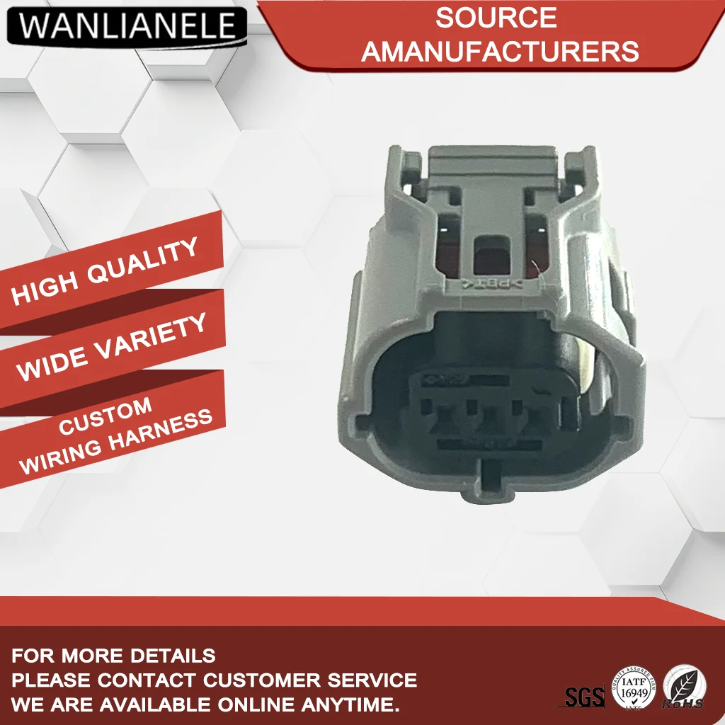 50 Sets 3 Pin Sealed Waterproof Female Automotive Electrical Plug Auto Connector Car Connector 6189-1130 90980-12353