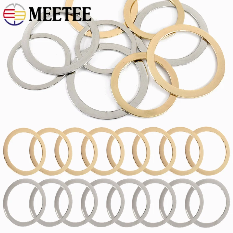 

10/20Pcs 40/50mm Metal Flat O Ring Women Handbag Strap Clothes Decorative Clasp Loop Bag Handle Buckles DIY Hardware Accessories