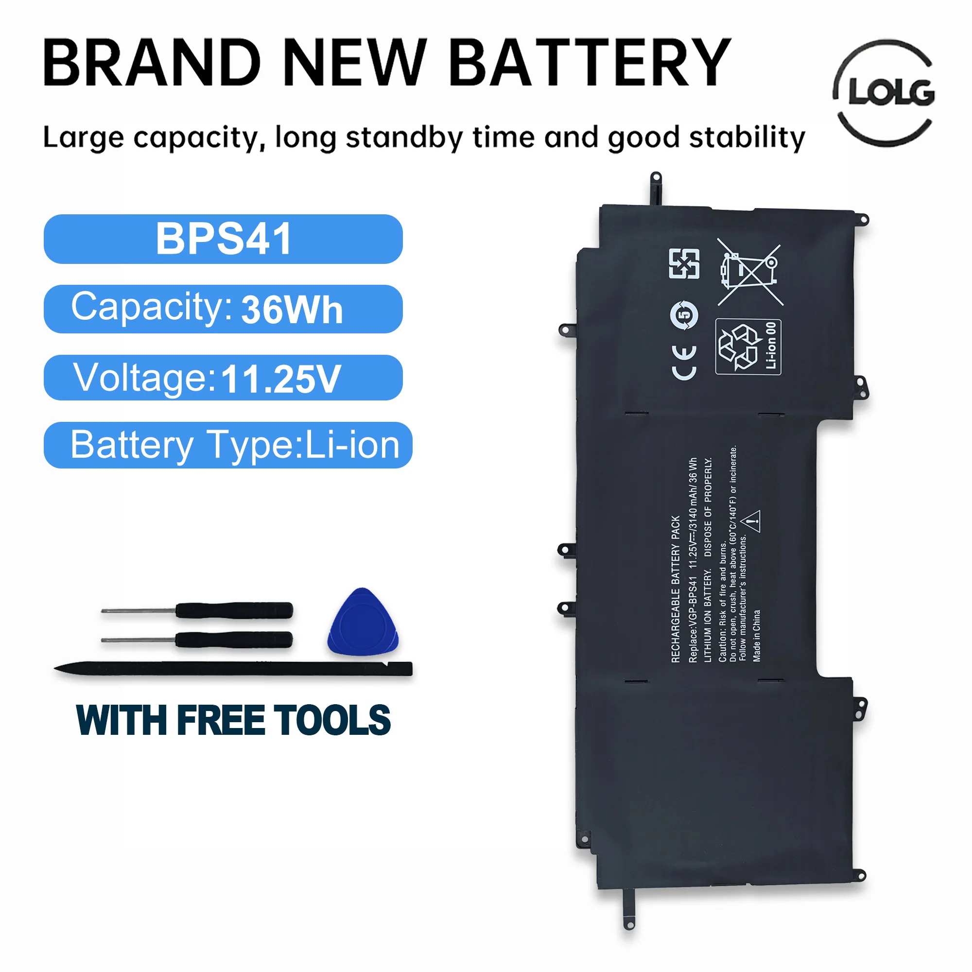 

Новый аккумулятор LOLG VGP-BPS41 BPS41 для ноутбуков Sony Vaio Flip13 SVF13N SVF13N13CXB SVF13NA1UL SVF13N18SCB SVF13N25CG SVF13N17SCB