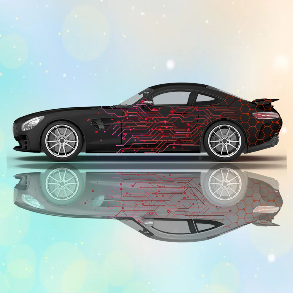 

Виниловая пленка для автомобиля с узором «Медовые соты» Line Dot, самоклеящаяся, защитная от царапин, подходит для грузовиков, внедорожников, декоративные автоаксессуары