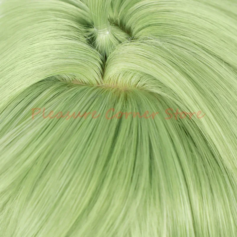 شعر مستعار تأثيري من Sumeru Genshin implation Collei ، محاكاة أنيمي مقاومة للحرارة مسبقًا ، شعر مستعار لفروة الرأس