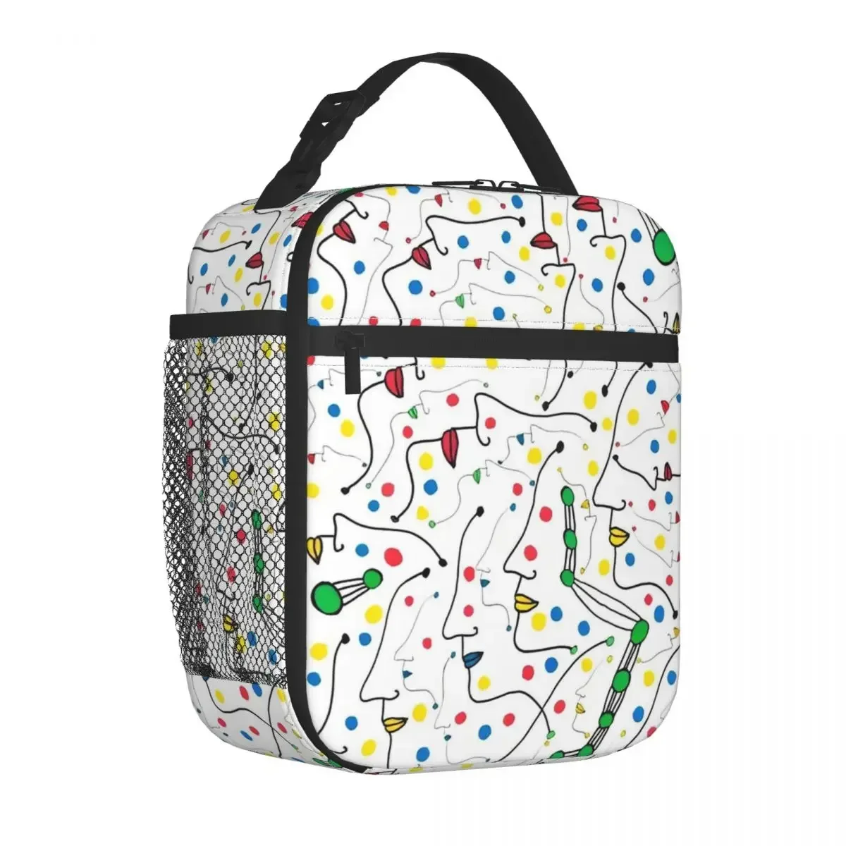 Abstract  Art Polkadot Insulated Lunch Bags Leakproof Meal Container Thermal Bag Lunch Box Tote Office Travel Girl Boy
