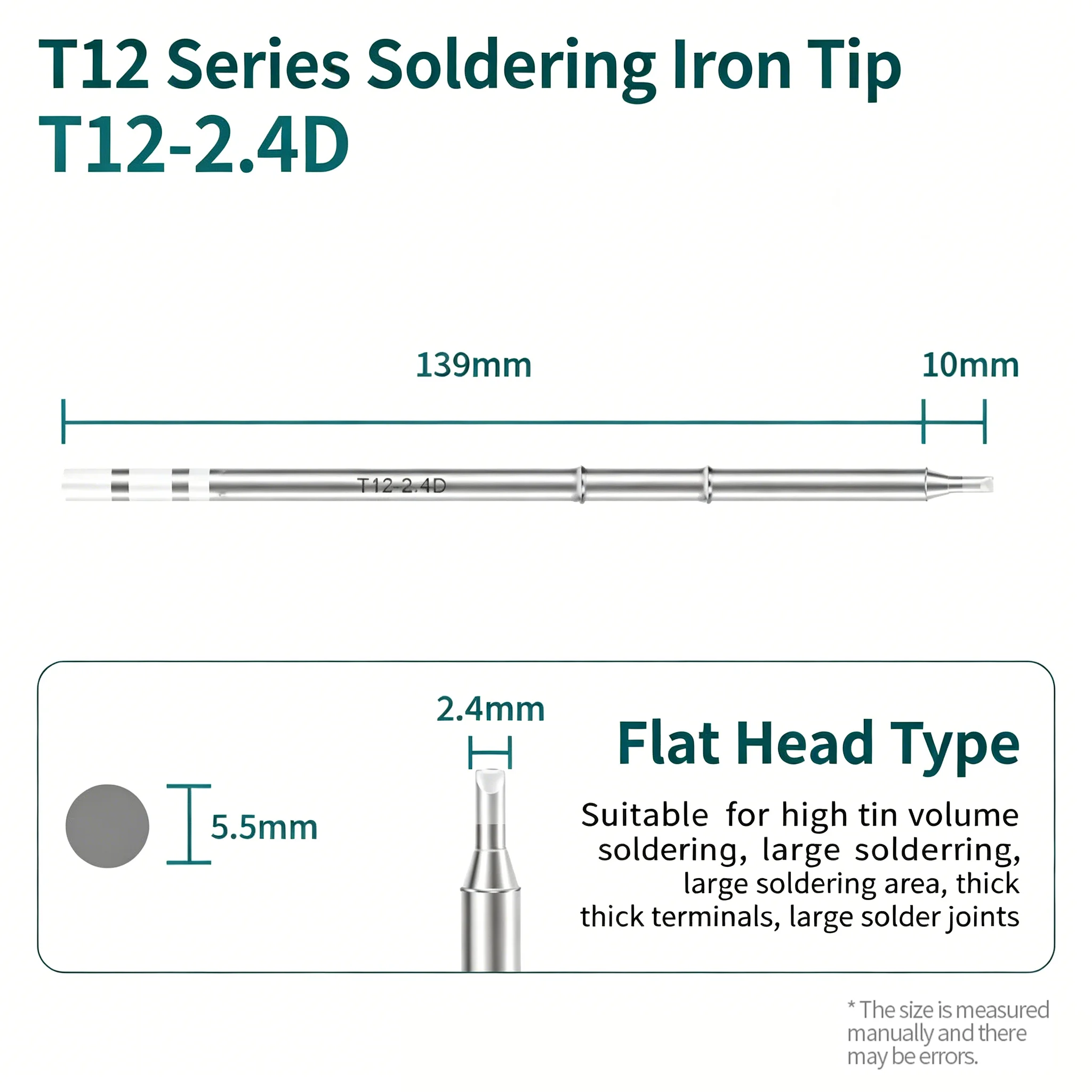 T12 Soldering Iron Handle I B K 2.4D 3C Soldering Iron Tips for YIHUA 948DB+-II 938BD-III 706-II Soldering Station T12  Handle