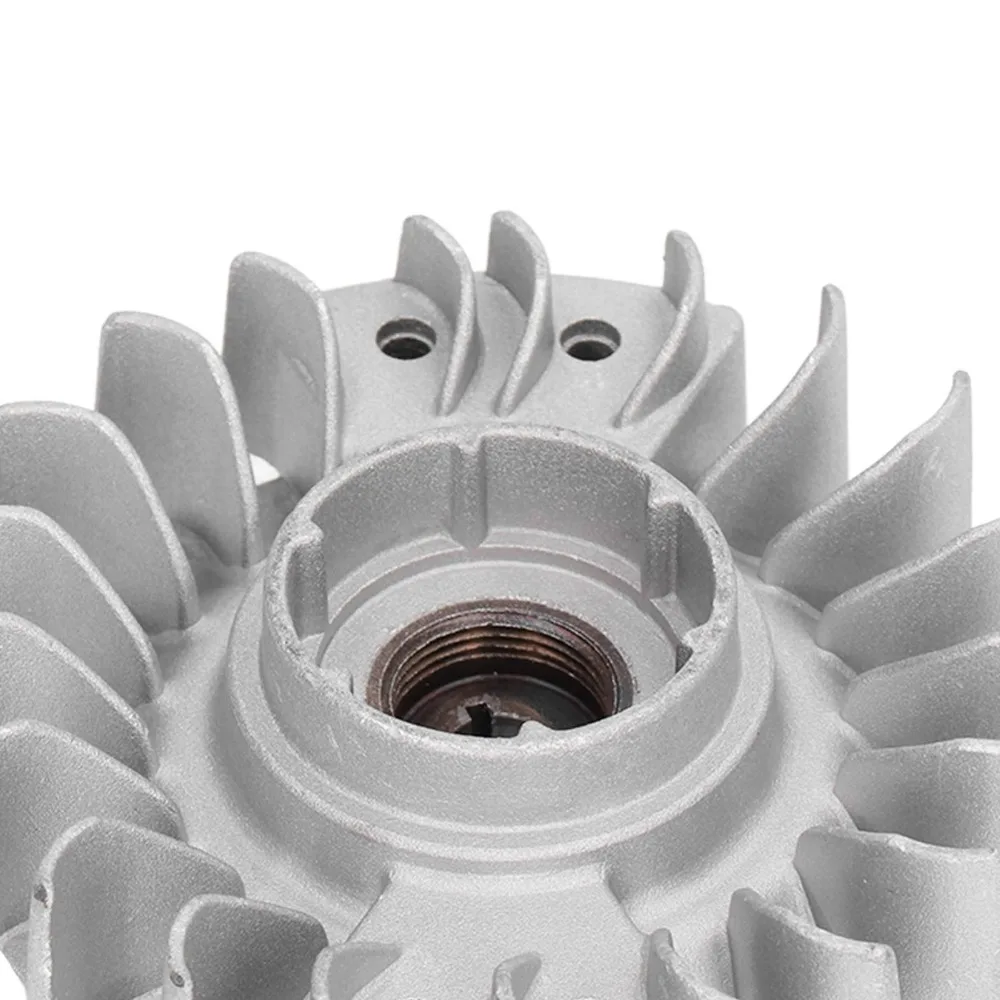High Accuracy Chain Saw Flywheel Aluminium Alloy High Hardness Fly Wheel Accessory Easy to Install Grey for STIHL 044 MS440