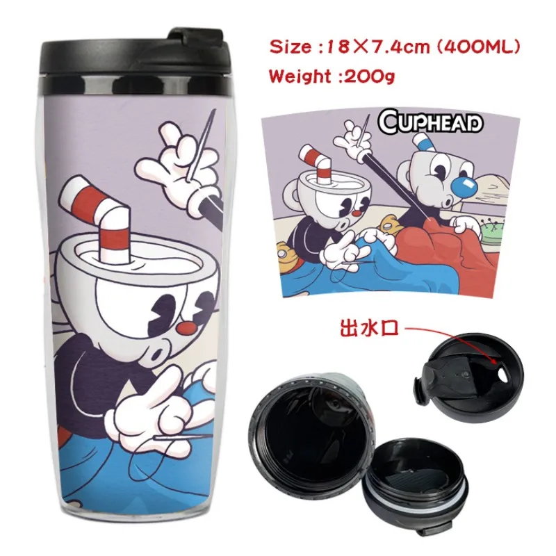 Hot Sales Kawaii Cuphead Water Bottle Cartoon Anime Cute Hydro Flask School Outdoor Sport Cup Gift Hot Sales