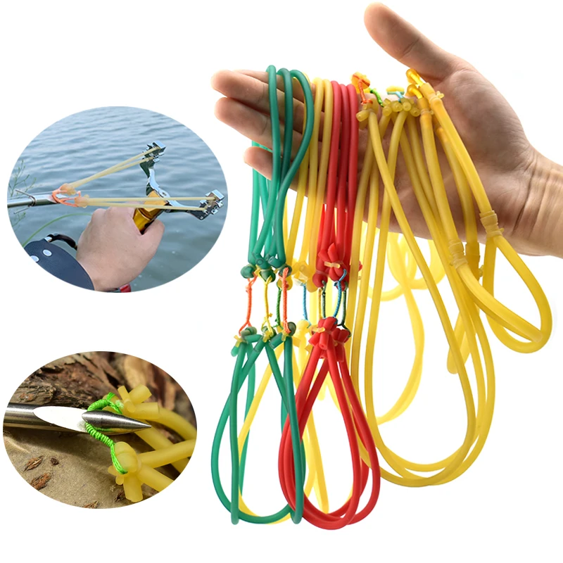 Fishing Rubber Band Shooting Fish Capture Slingshot High Elastic Catching For Fish Arrow Outdoor Shooting Accessories