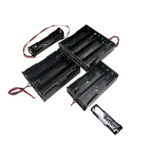 1/2/3/4 AA 18650 Battery Holder Storage Box Container Battery Power Supply Plastic Cases 18650 Cell Housings With Wire Lead