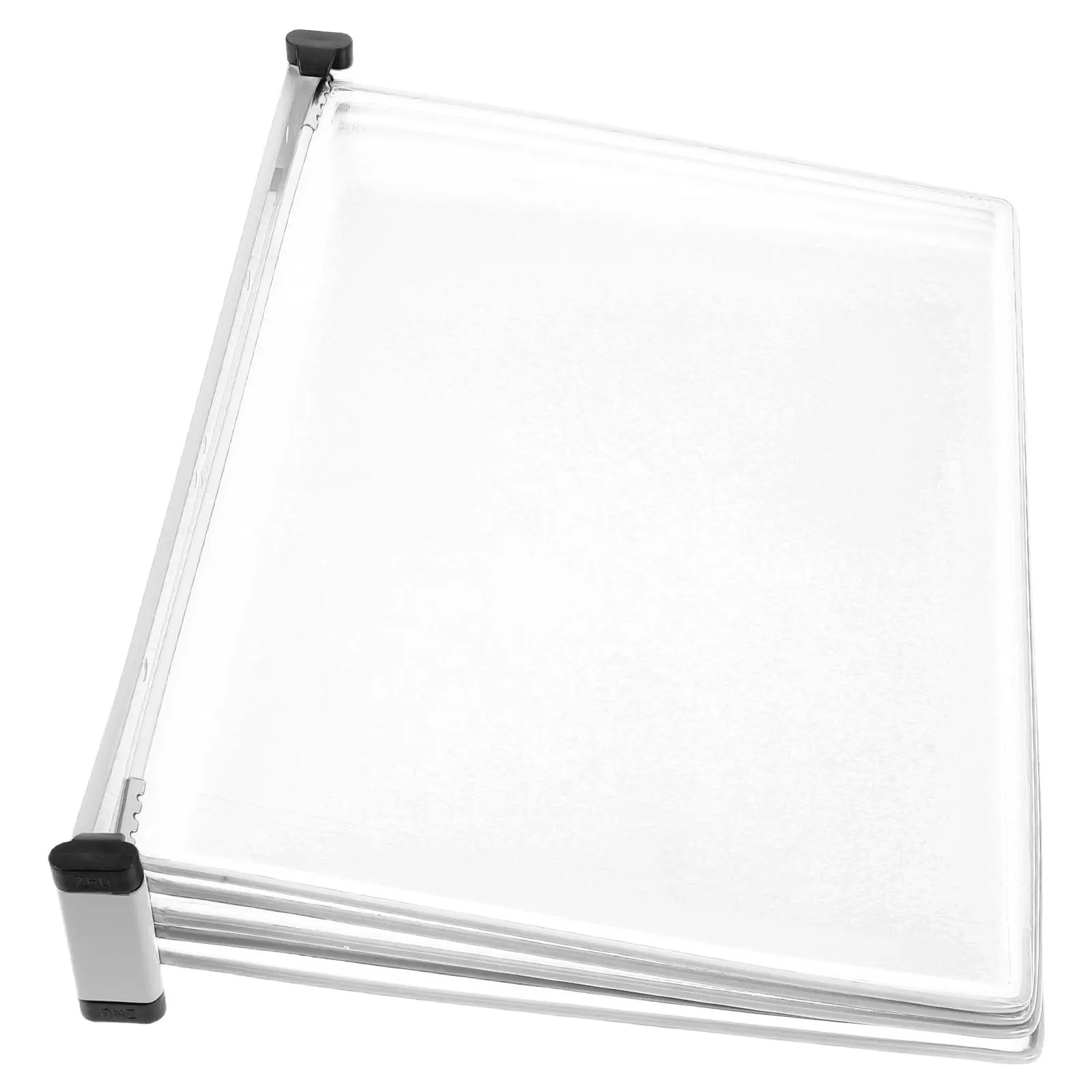 5-Panel Wall Mounted Document Display Rack Double-Sided 10 Pockets Easy-Access Transparent Binder Holder for Office Classroom