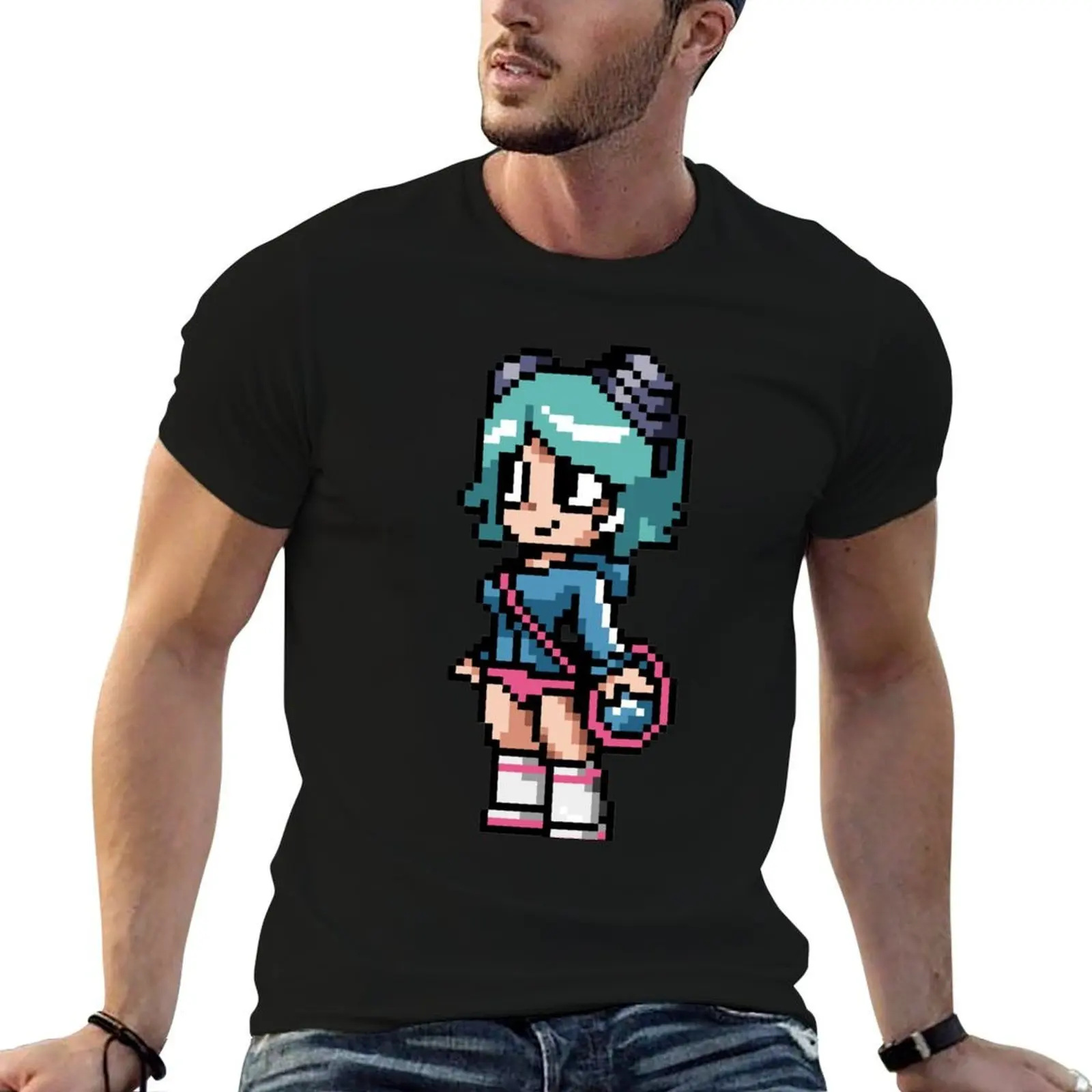 

Ramona Flowers 8-bit art T-Shirt t shirts for man cotton soft t shirt for man g man t shirts for men T-shirt