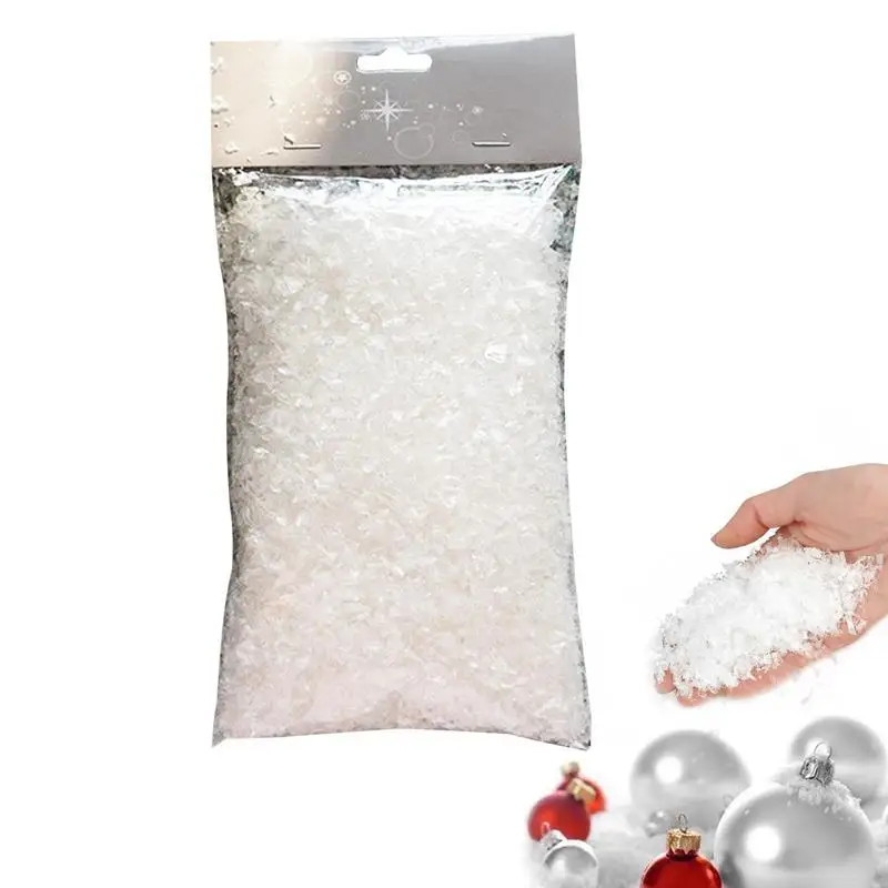 Christmas Fake Snow Decor Fluffy Faux Snow For Christmas Artificial Snow Holiday Snow Decorations Handcraft Party Supplies