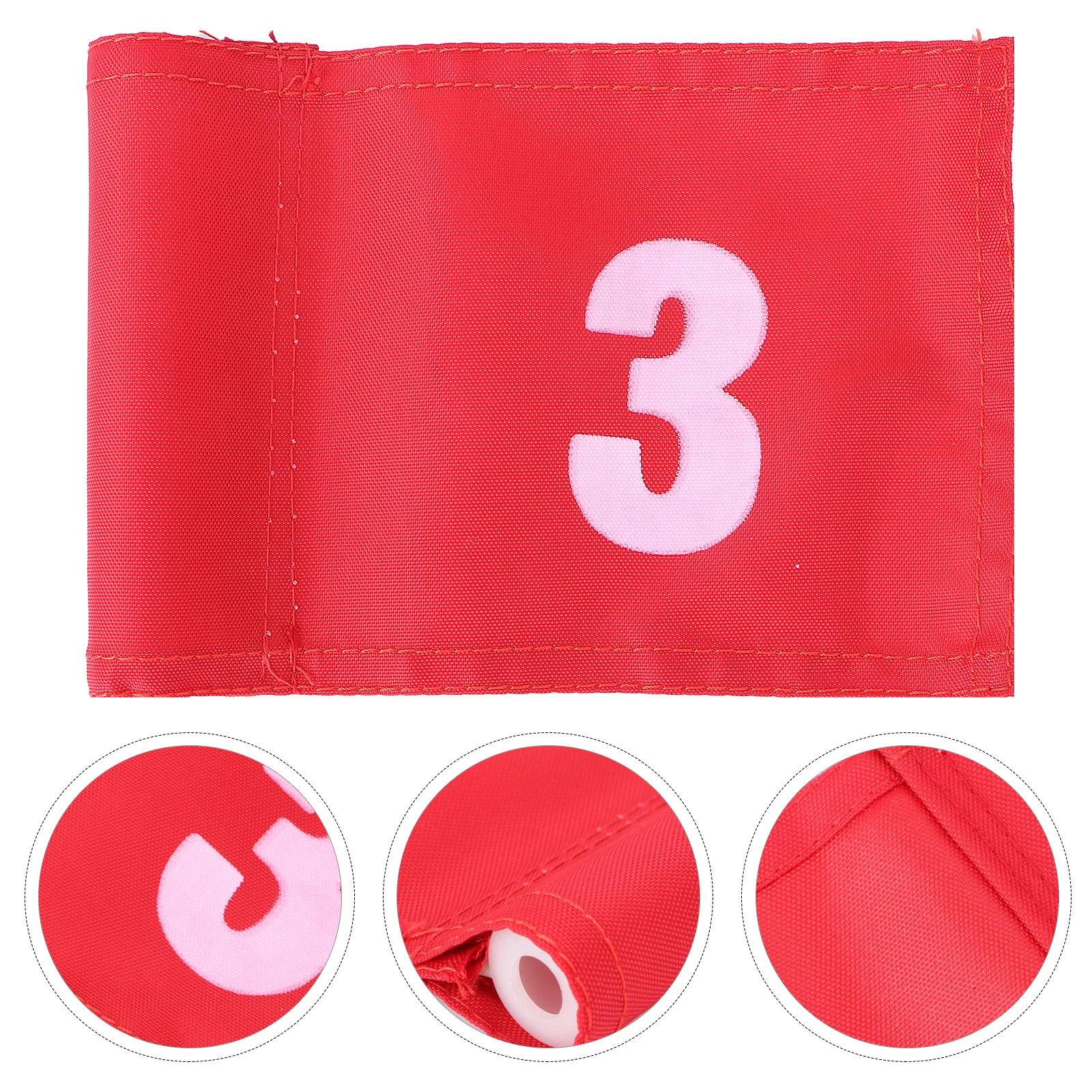 Number 3 Premium Nylon Putting Lightweight Durable Practice Marker Flag for Yard Golfer Training Putting