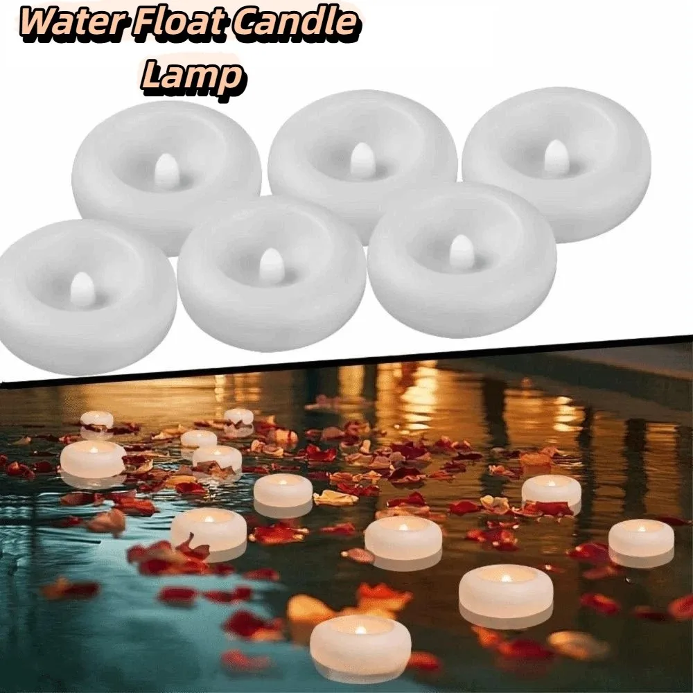 Waterproof Performance Flameless LED Floating Candle Lights Water Activated Design Water Activated Sensor Candle Lights