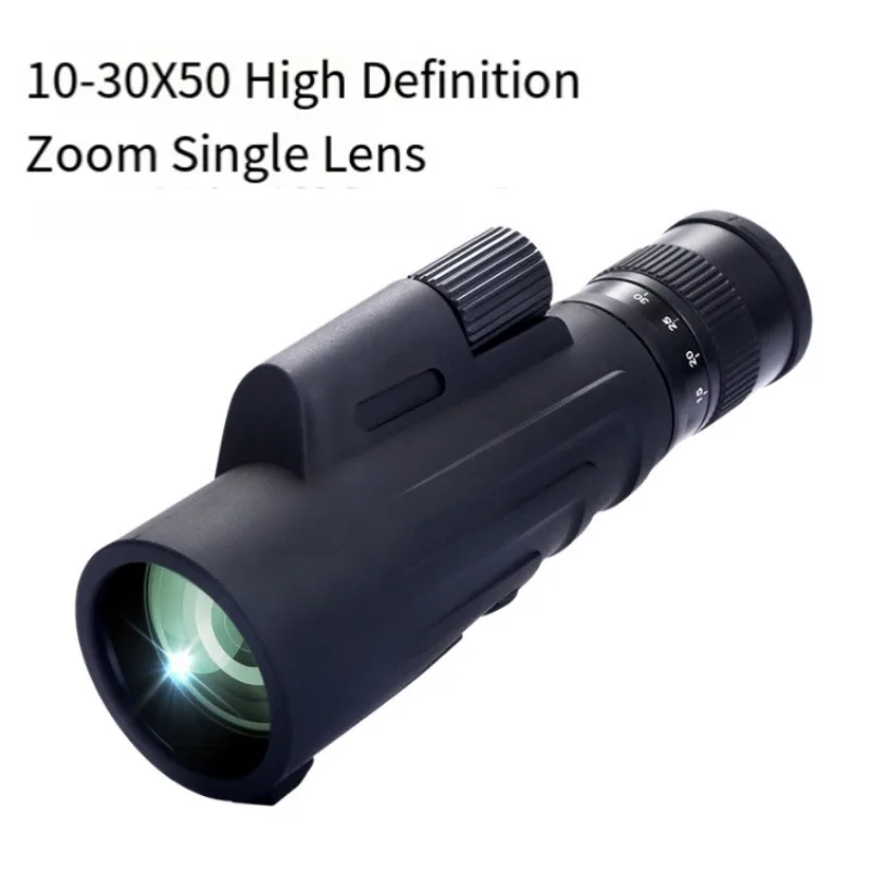 

Телескоп HD с зумом 10-30x50, телескоп с призмой Bak4 дальнего действия, монокулярный телескоп со штативом, зажим для телефона для просмотра птиц, охоты