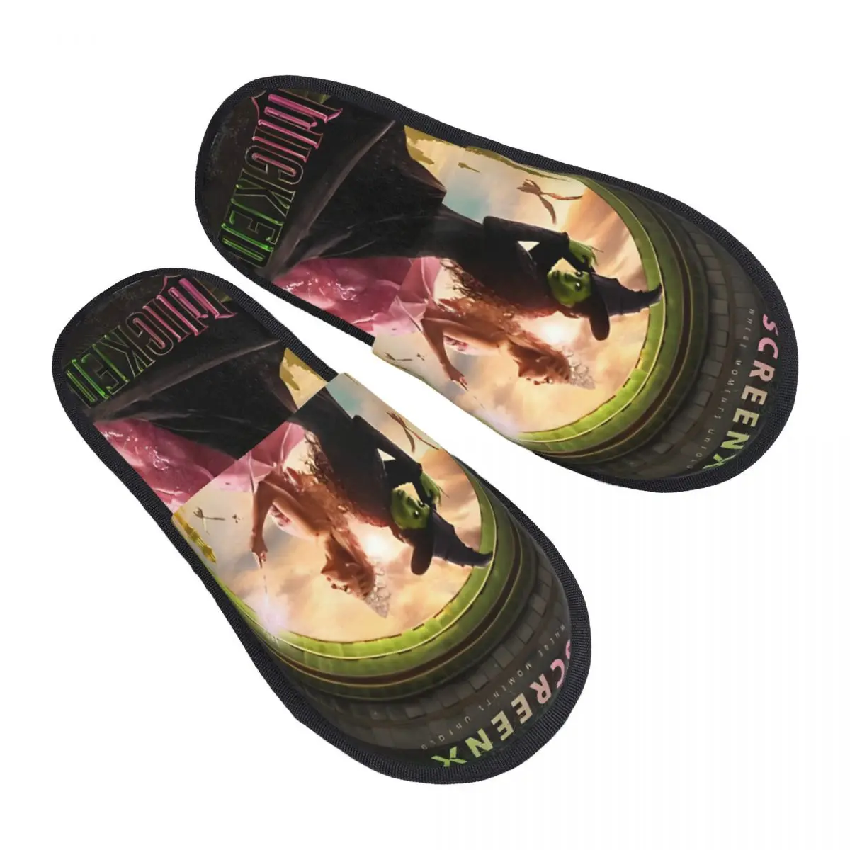 

Wicked Movie House хлопковые тапочки домашние мягкие домашние меховые шлепанцы противоскользящие тапочки