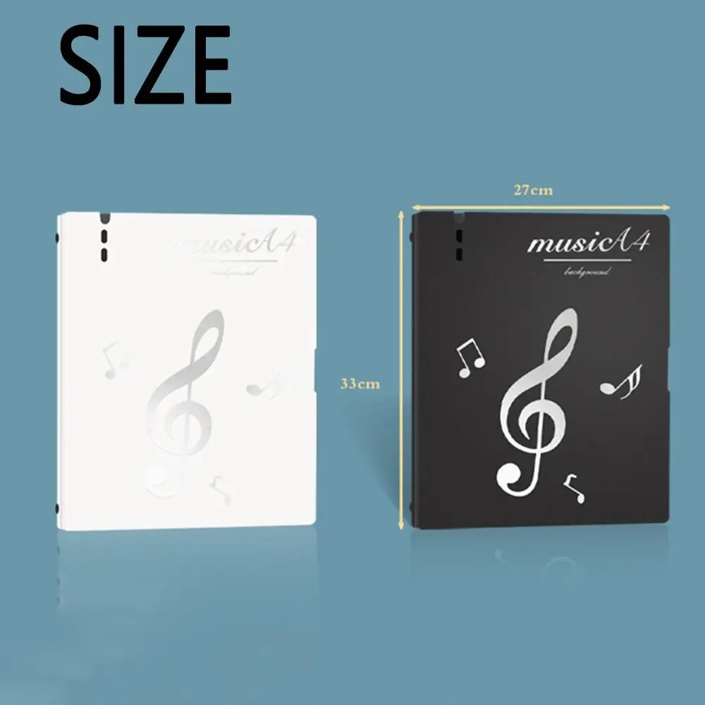 Spiral Binder Piano Score Folder Non-reflective Modifiable Storage Holder Waterproof Music Case Document File Organizer Meeting