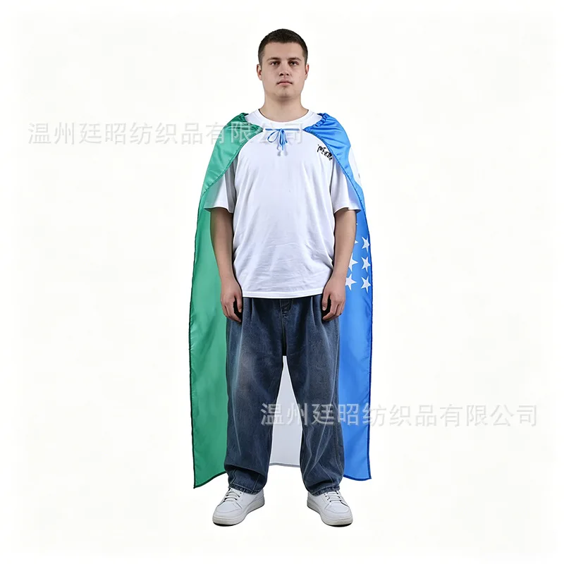 90x150cm Uzbekistan shawl flag Polyester Uzbekistan Shoulder FLAG Indoor Outdoor  Super Poly football 3x5 Feet UZ Flags