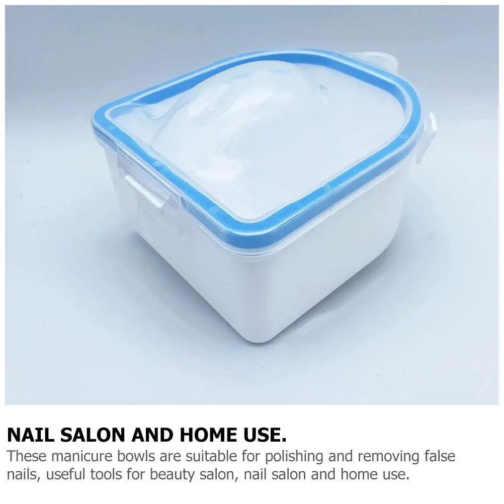 2 Stuks Duurzaam Vervagen Bestand Manicure Soak Bowl Nail Art Supplies Cuticle Verzachten Warm Water Thuis Salon Gebruik Spa Tool