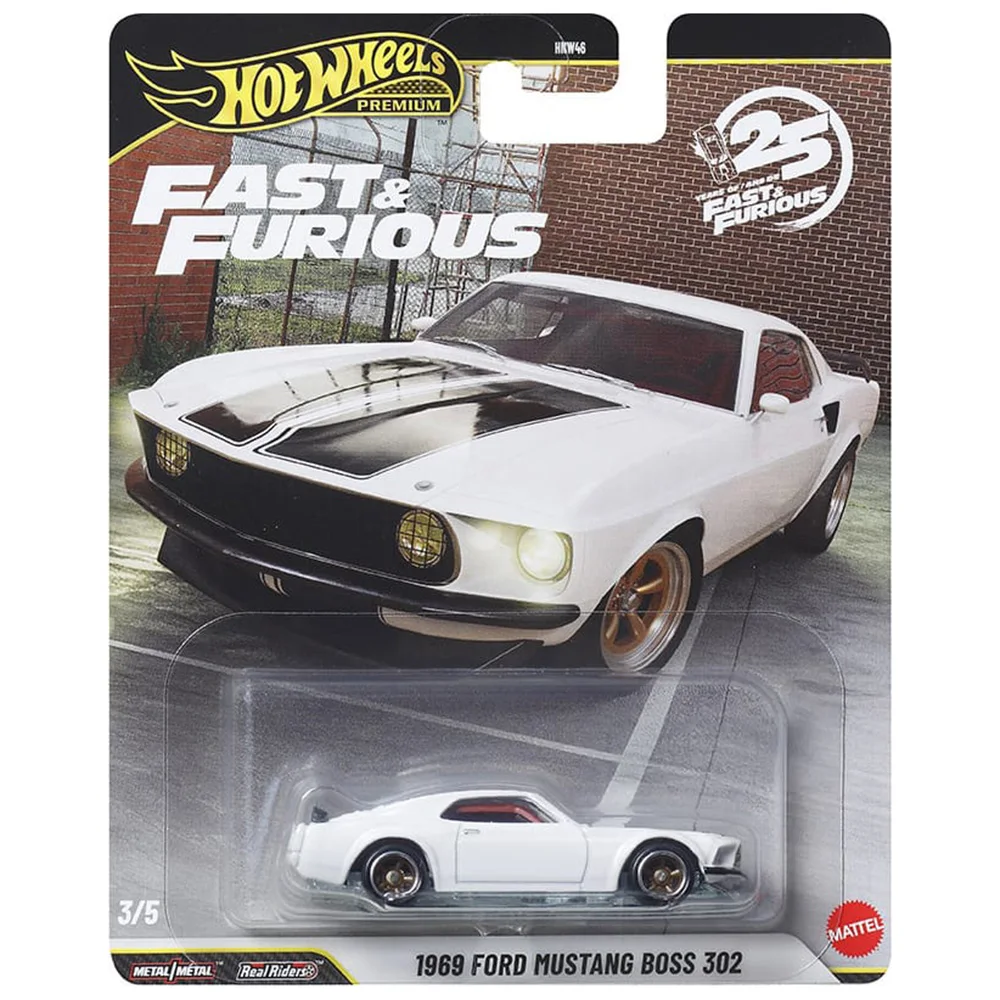 

Hot Wheels Car Fast & Furious 1969 Ford Mustang Boss 302 1/64 Metal Die-cast Model Toy HNW46