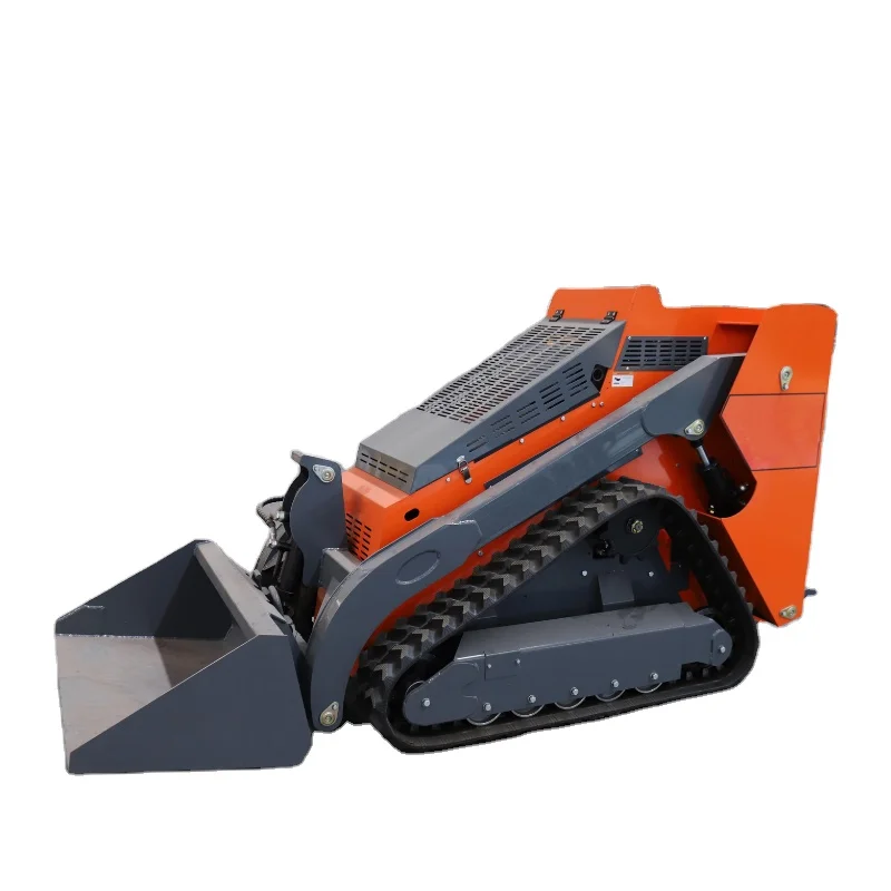 HRC700 Small Cheap Skid Steer Loader Bucket Mini Tracked Skid Steer with Concrete Mixer/ Log Grapple