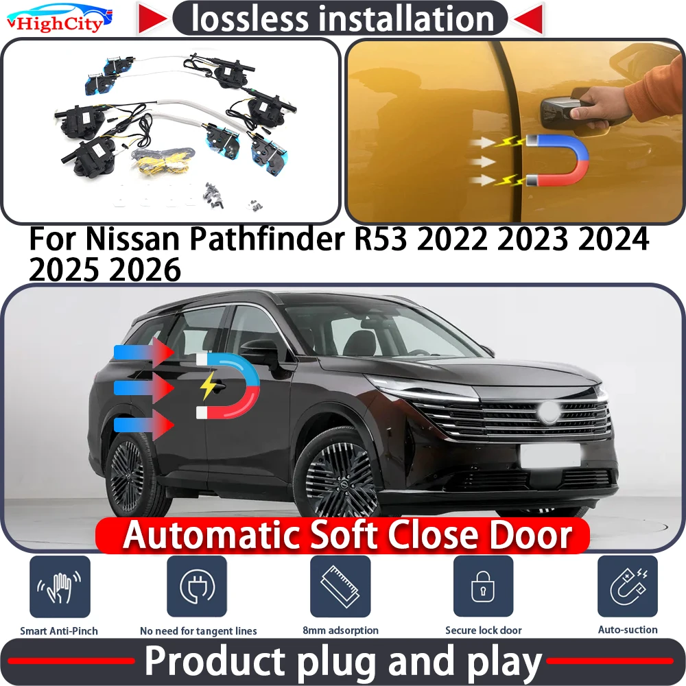 

Electric Closing Door Lock Actuator for Nissan Pathfinder R53 2022 2023 2024 2025 2026 Soft Close Power Latch System Auto Pull
