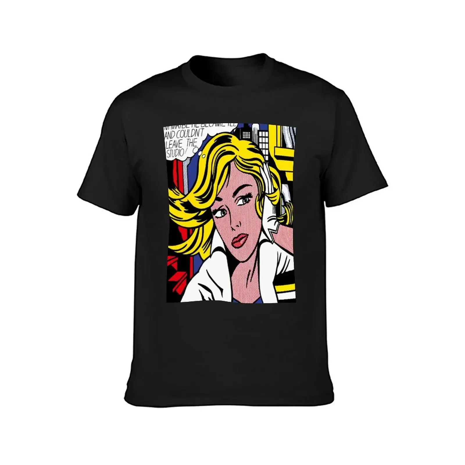 roy lichtenstein pop art T-Shirt korean fashion quick drying animal prinfor boys sublime men t shirt