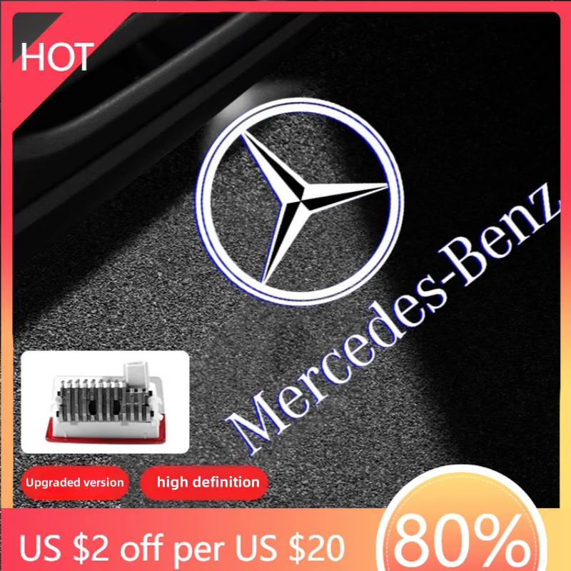 

Колпаки ступиц 2/4X светодиодный проектор, дверные фонари автомобиля, сигнальные лампы для Mercedes Benz CLA Class C117 CLA180 CLA200 CLA220 CLA250 Acc