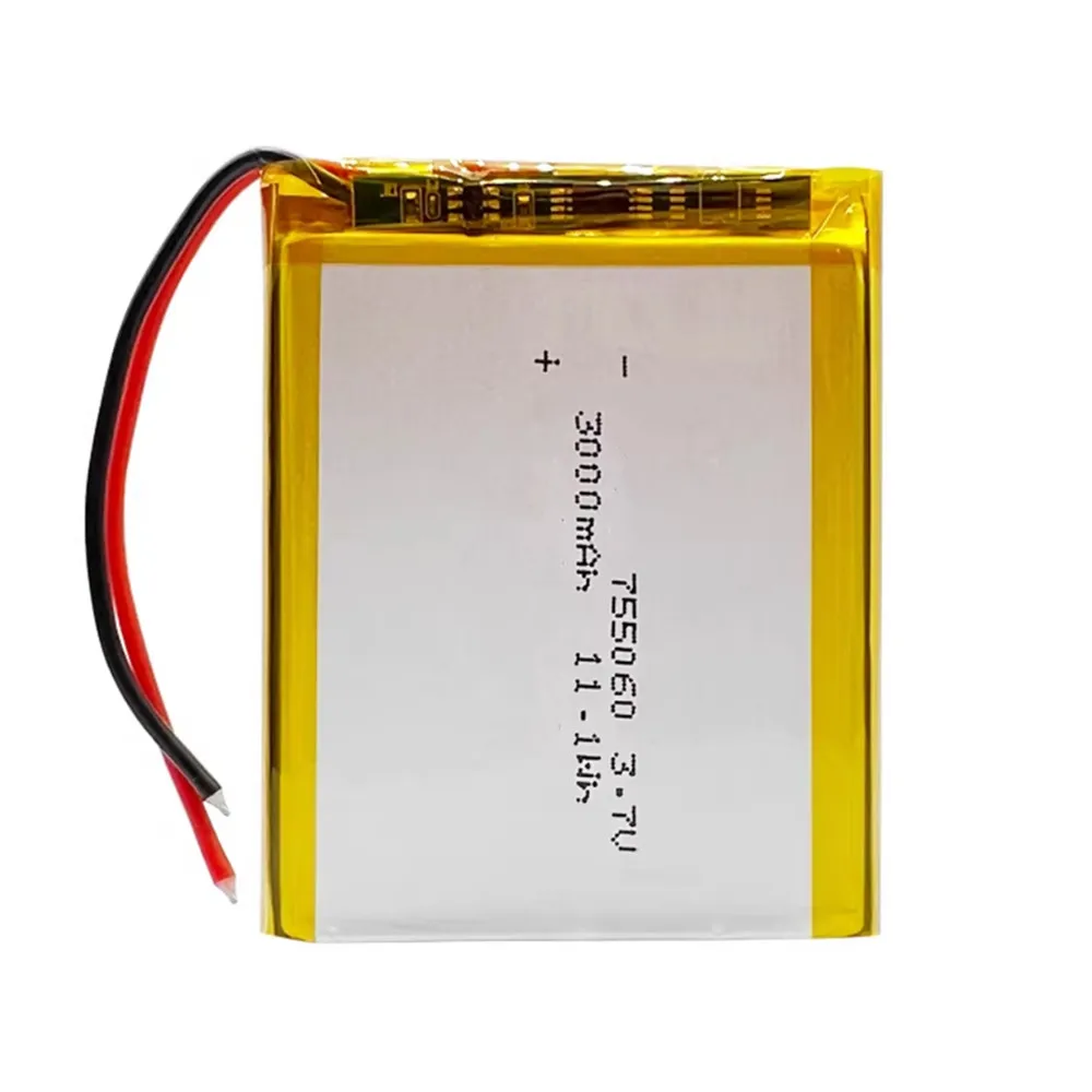 1-10PCS 755060 805060 3.7V 3000mAh Li-Polymer Rechargeable Battery For Mobile Power Toys Tablet PC Laptop Beauty Instruments