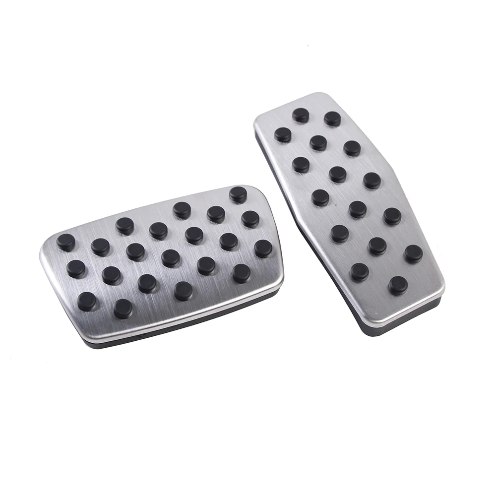 Stainless Steel Foot Gas Brake Pedal Cover Kit for Cadillac XTS XT5 SRX GMC Terrain Buick Envision Regal Chevy Cruze Malibu 2pcs