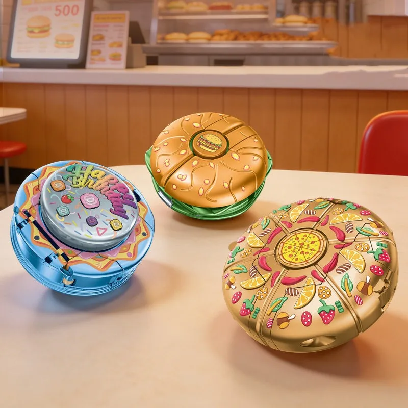 Criativo robô transformação comida fidget spinner mão spinner brinquedos antiestresse alívio do estresse adulto brinquedos sensoriais para crianças presente