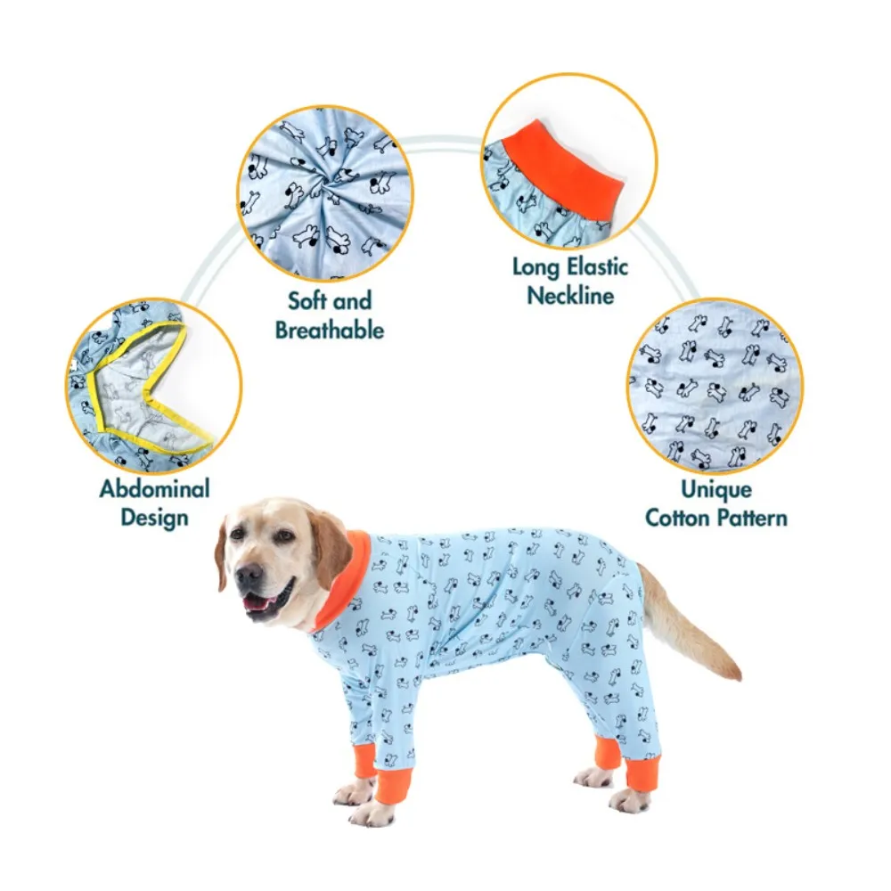 Dog Jumpsuit Prevent Shedding Hair Dog Onesie Surgery Recovery Suit Anti Licking UV Protection Breathable Pet Bodysuit