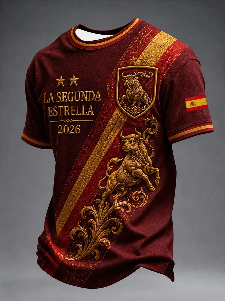 Summer Clothing In Spanish - 2027 스페인 팬 축구 트레이닝 티셔츠