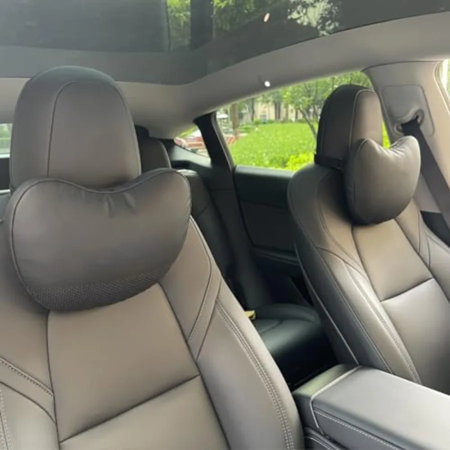 

Подушки для подголовников из натуральной кожи Nappa (2 шт.) для Tesla Model X/SY/3, для версий с увеличенной высотой, подходят для роста выше 170 см, из натуральной кожи Nappa.