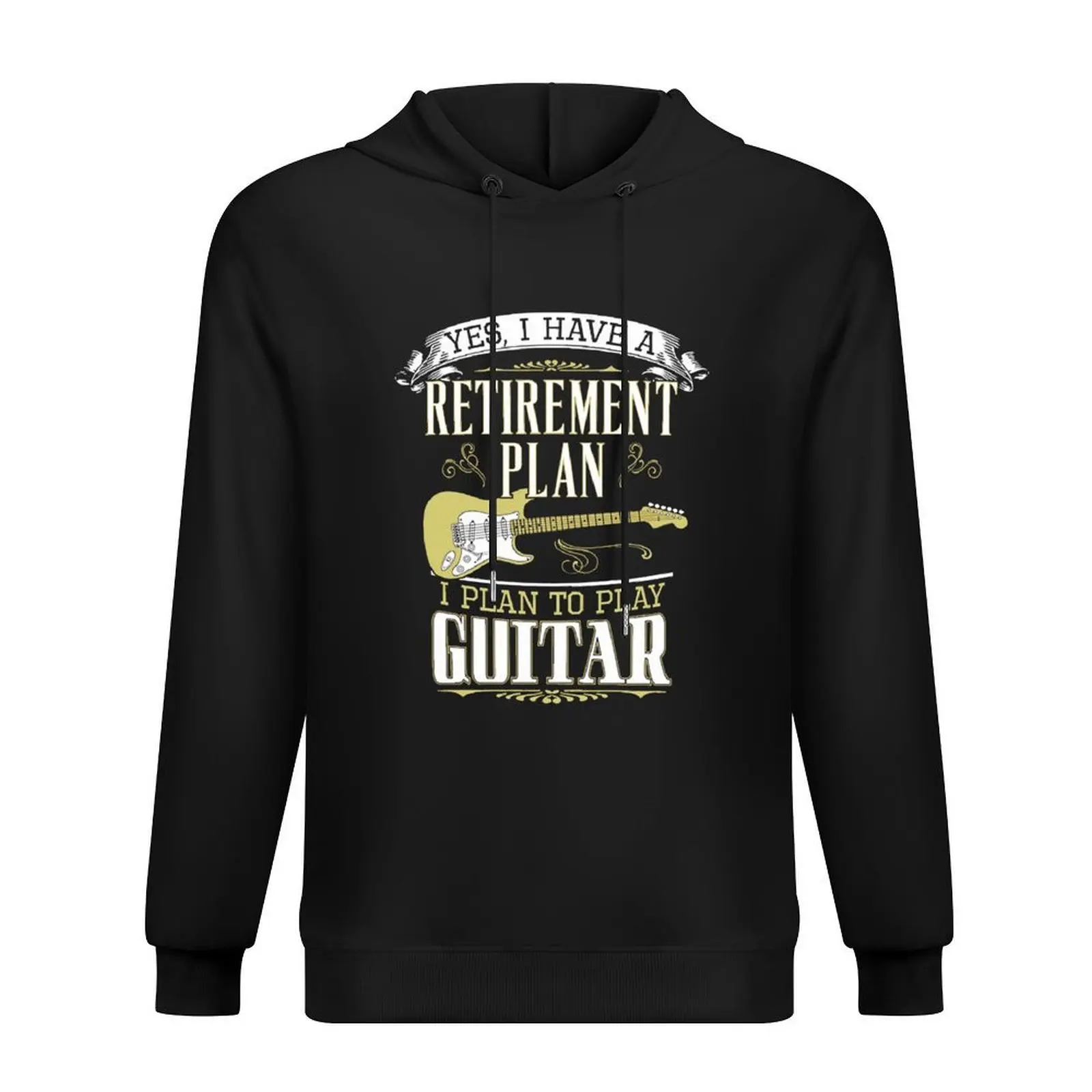Guitar - Retirement Plan Hoodie men's clothing autumn jacket men korean clothes blouse men hoodie