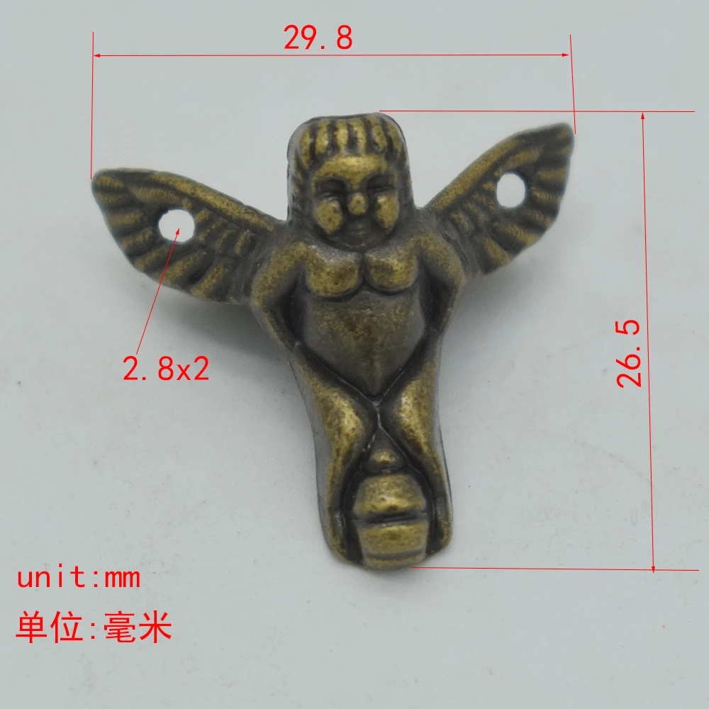 4/40pcs Zinc Alloy Model Parts Portrait Luggage Feet/toy box accessories kids toys for boys DIY