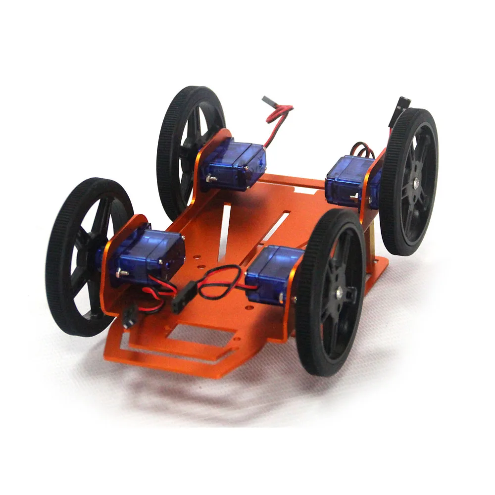 Robot Car 4 Wheel Robot Smart Chassis Kits Car Can DIY with Sensors