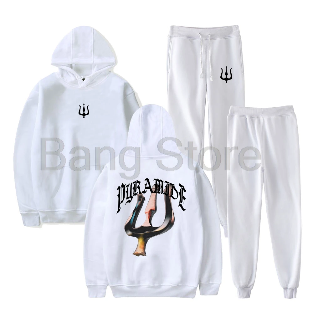 

Werenoi Pyramide 2 Hoodie Unisex Jogger Pants Fashion Two Piece Set Women Men Sweatsuits