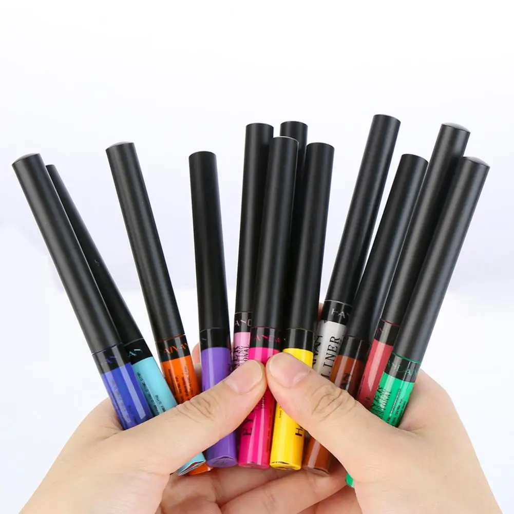 Delicate Eyeliner Ultra-fine Nib Eyeliner Pen Fluorescent Eye Makeup Matte Colored Not Blooming Liquid Eyeliner