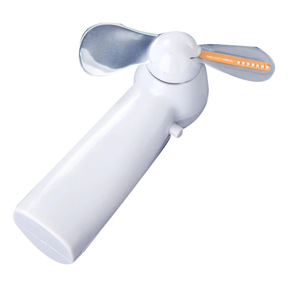Draagbare draagbare miniventilator Glanzend kantoor LED-licht Glad oppervlak Praktisch voor thuiswinkel Miniventilator