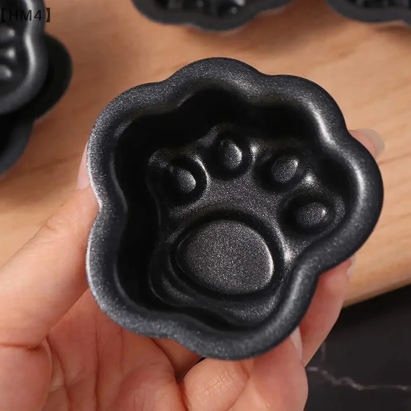 〔HM4〕Cetakan Kue Cakar Kucing, Loyang Kue Mini Aluminium Anti Lengket, Alat Memanggang, Aksesori Dapur Rumah Tangga, Cetakan Mudah Dilepas