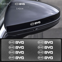 2pcs Car Interior Sticker Central control Decals Emblem Badge Car Styling For BYD F3 F0 S6 S7 E5 E6 M6 G3 G5 Car Decoration