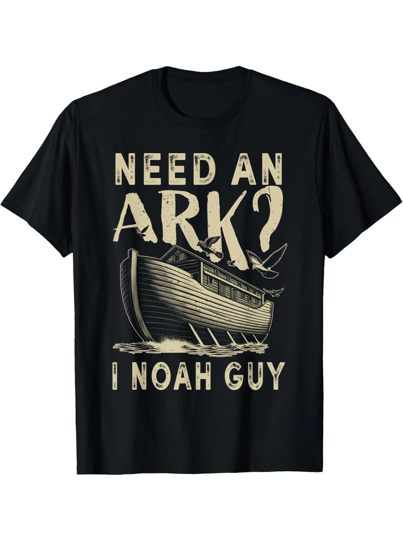 Need An Ark I Guy Funny Christian Religion God Bible T-Shirt, PLUS SIZE, L-5XL