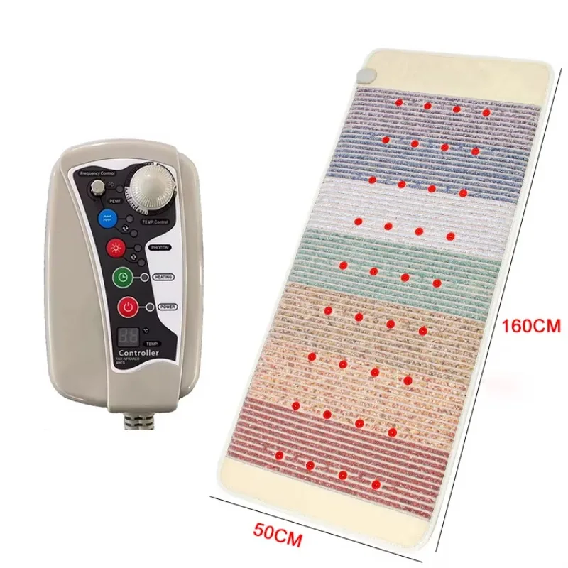 50x160cm Natural Amethyst Heating Mat Constant Temperature Crystal Therapy Pad Home Body Warm Heating Mattress