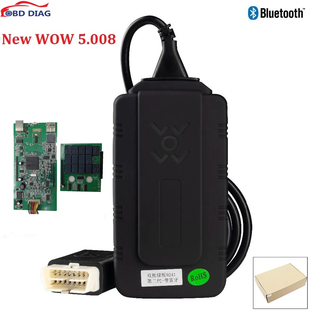 W0W 5.008 AK DS 15OE W0w Snooper with Bluetooth free keygen cars diagnostic scanner for multi brand  car testing tool